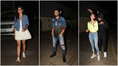 Vicky Kaushal's upcoming horror drama 'Bhoot: The Haunted Ship' has been the talk of the town since the announcement. Last night, the makers hosted a screening of the film at a theatre in Mumbai. Several celebs like Karan Johar, Boney Kapoor, Vicky Kaushal, Katrina Kaif,&amp;nbsp; Ananya Panday, Janhvi Kapoor and others were seen in attendance.