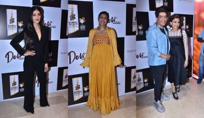 On Monday evening, Bollywood celebrities attended the screening of Kajol and Shruti Haasan starrer short film Devi. Check out the photos below.