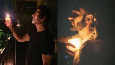 Bollywood celebrities including Akshay Kumar, Taapsee Pannu, Karan Johar and others joined PM Modi to light candles at 9 pm for 9 minutes to show their solidarity during these dark times