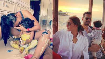 7 times Neha Dhupia swayed us with adorable photos of baby Mehr