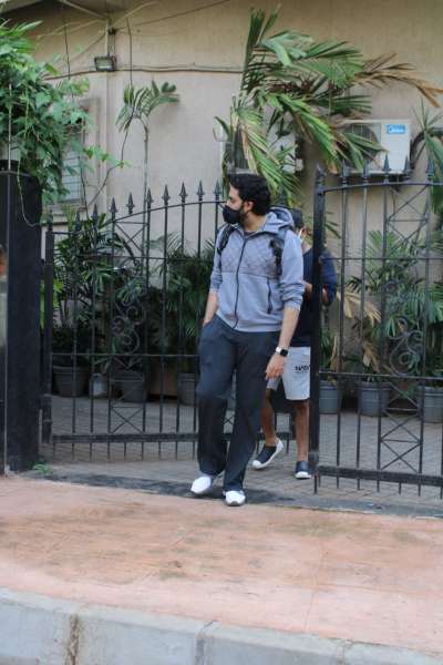 Actor Abhishek Bachchan was clicked after a dubbing session in Juhu, Mumbai.