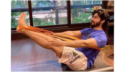 Recently, Varun Dhawan took to Instagram to share his picture doing yoga and encouraged his fans to practice the same.