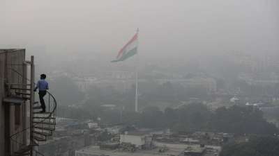 Delhi's sky line is seen enveloped in smog and dust in New Delhi, India. Authorities in New Delhi launched an anti-pollution campaign in an attempt to curb air pollution levels ahead of winter, when the capital is regularly covered in toxic haze, and warned that filthy air could make the coronavirus pandemic more dangerous.&amp;nbsp;