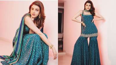 Actress Kajal Aggarwal is already in celebratory mode, two days ahead of her wedding, and her gorgeous green outfit proves it.