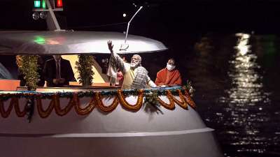 Prime Minister Narendra Modi lit the first 'diya' on 'Dev Deepawali' and set off celebrations for the festival that is marked by lighting lakhs of earthen lamps on the banks of the Ganga in Varanasi. Addressing the gathering, the Prime Minister said that 'Dev Deepawali' is special this year because it marks the return of 'Maa Annapurna'.