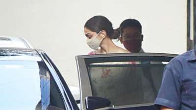 Deepika Padukone clicked while stepping out of her car outside Dharma Productions&amp;rsquo; office in Bandra