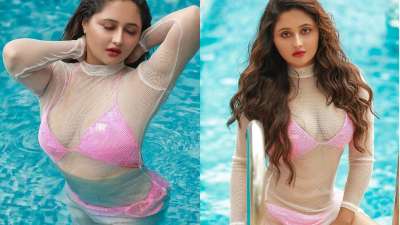 Actress Rashami Desai on Sunday set Instagram on fire with her hot pink bikini photoshoot!