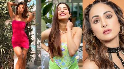 Janhvi's sun-kissed picture, Disha dazzling in pink to Hina Khan's stunning selfie