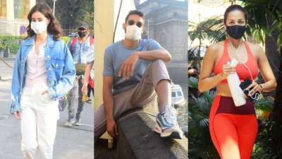 Bollywood stars like Deepika Padukone, Siddhant Chaturvedi, Malaika Arora and others get clicked in the city