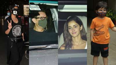 Sonakshi Sinha at airport, Ananya Panday at Karan Johar house to Aamir Khan, Taimur in casuals