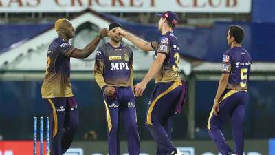 Opener Nitish Rana (80) and Rahul Tripathi (53) hit fluent half-centuries to script Kolkata Knight Riders' a comfortable 10-run win against Sunrisers Hyderabad in their Indian Premier League match, here on Sunday.