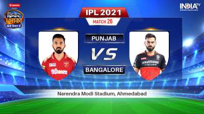 Live IPL 2021 Match PBKS vs RCB Where to Watch Punjab Kings vs