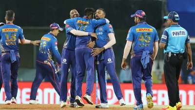 Mumbai Indians stunned Kolkata Knight Riders by 10 runs in a low-scoring IPL match on Tuesday.