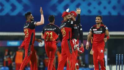 Royal Challengers Bangalore beat Sunrisers Hyderabad by six runs in their Indian Premier League match on Wednesday.