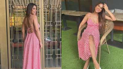 Nia Sharma's new 'candy cane' look takes internet by storm | PICS