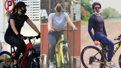 World Bicycle Day: Janhvi Kapoor, Katrina Kaif&amp;nbsp; &amp;amp; other B-town celebs with their two-wheel beauty