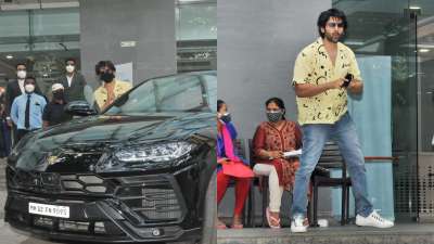 In PICS: Kartik Aaryan visits Hinduja Hospital in his swanky Lamborghini to get first jab of COVID vaccine
&amp;nbsp;