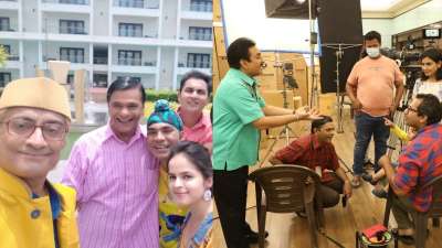 Taarak Mehta Ka Ooltah Chashmah's Jethalal, Bapu Ji, Bagha &amp;amp; others sneak in some fun time off-work | IN PICS