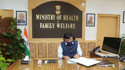 Mansukh Mandaviya takes charge as the Union Minister of Health and Family Welfare