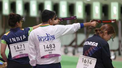 The Indian pair of Saurabh Chaudhary and Manu Bhaker caved in under pressure and failed to qualify for the final of the 10m air pistol mixed team events at the Tokyo Olympics. The duo finished seventh in Qualification 2 after topping the first phase with 582 at the Asaka Range.&amp;nbsp;