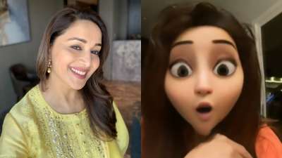 Madhuri Dixit turns into a Pixar character as she clocks 25 million followers on Instagram (IN PICS)