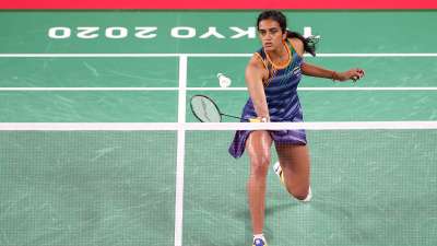 Reigning world champion P V Sindhu made a dominating start to her Olympic campaign, thrashing Israel's Ksenia Polikarpova in straight games in the women's singles group J match on Sunday. The 26-year-old Indian, seeded sixth, beat the 58th ranked Polikarpova 21-7 21-10 in a lop-sided opening match.