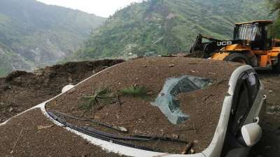 Many people were feared buried in yet another major landslide on the National Highway 5 in Himachal Pradesh's remote Kinnaur district on Wednesday.