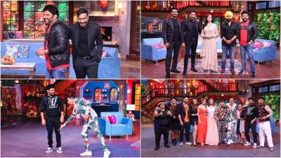 The Kapil Sharma Show is all set to return with a new season. Joining him as the first guests will be the cast of Bhuj: The Pride of India and Bellbottom. Check out some fun BTS pics of the episode.