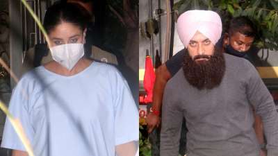 Kareena Kapoor and Aamir Khan were spotted in action on the sets of Laal Singh Chaddha.