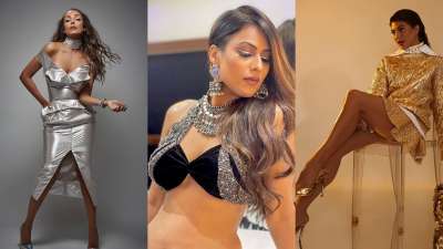 Seems like glitz and glamour has taken over showbiz. Here's how divas like Malaika Arora, Nia Sharma and Jacqueline Fernandez set the temperature soaring with their dazzling outfits.