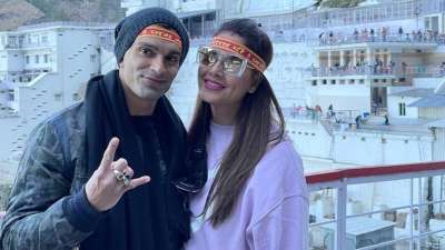 Bollywood actors Karan Singh Grover and Bipasha Basu have headed to Vaishno Devi to seek the blessings of the almighty. The couple has also shared pictures with their fans to give them a glimpse of their vacation.
&amp;nbsp;