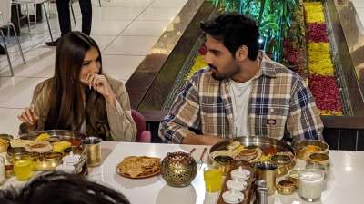 The lead pair &amp;ndash; debutant Ahan Shetty and Tara Sutaria of Sajid Nadiadwala&amp;rsquo;s highly-anticipated film &amp;lsquo;Tadap&amp;rsquo; is having an amazing time despite their packed promotion schedules.&amp;nbsp;
&amp;nbsp;