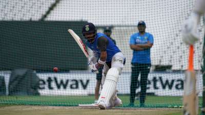 India Test captain Virat Kohli practise in nets ahead of the 2nd Test.