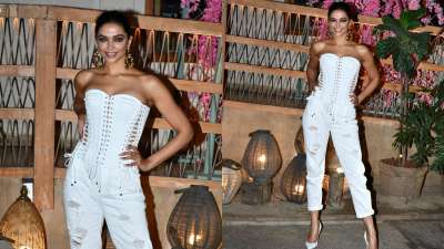 Deepika Padukone hosts success party for 'Gehraiyaan' cast; looks ravishing in white corset top (IN PICS)