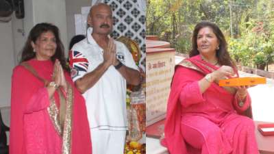 Hrithik Roshan's parents Rakesh-Pinky visits Lord Shiva's temple on Mahashivratri&amp;nbsp;