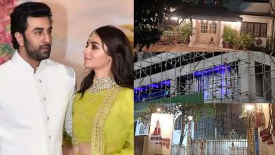 Alia Bhatt and Ranbir Kapoor haven't made wedding announcements yet. However, the decked up RK House gives all assuring signs about happy nuptials. Take a look at the photos here!
&amp;nbsp;