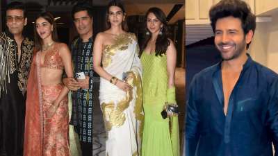 Bollywood celebrities marked their presence at a pre-Diwali bash hosted by Ayushmann Khurrana and Tahira Kashyap on Sunday night in Mumbai