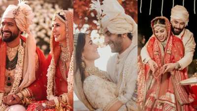 Alia Bhatt and Ranbir Kapoor to Katrina Kaif and Vicky Kaushal, there are many star couples who are celebrating their first Diwali after marriage. Let's have a look at them here.