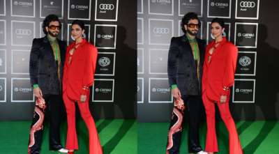 Ranveer Singh and Deepika Padukone appeared together at an awards ceremony on Thursday and won hearts with their glamorous style. 