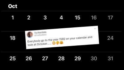 Bizarre 10 days missing from your calendar in October Jump to