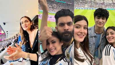 At the FIFA World Cup 2022, many Bollywood celebrities including Mouni Roy, Manushi Chhillar, Ananya Panday and Shanaya Kapoor have been spotted enjoying the matches and cheering for their favourite teams