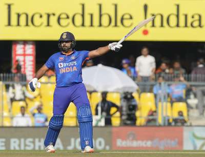 Rohit Sharma looked back at his menacing best and it bodes well for the team going ahead. He hit 83(67).