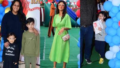 Ekta Kapoor celebrated her son Ravie' birthday with a children-theme party in Mumbai. The who's who of the film and TV industry arrived for celebrations with their kids