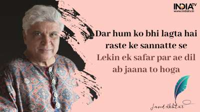 As the popular lyricist and poet Javed Akhtar celebrates his birthday, let's have a look at his short shayaris that leave an impact of our hearts.