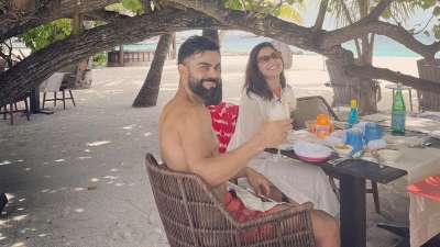 Anushka Sharma and Virat Kohli are spending time together. On Saturday, the cricketer treated their fans with a new picture from their beach outing with just a heart emoticon in the caption. 