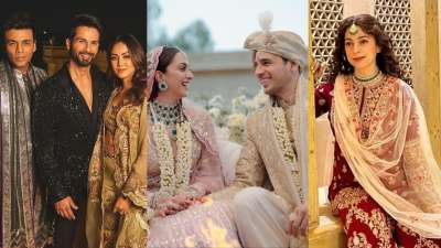 Karan Johar, Mira Rajput Kapoor and Juhi Chawla took to Instagram to share unseen photos from Sidharth Malhotra and Kiara Advani's wedding. Take a look.
