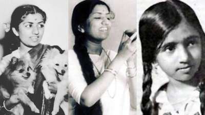 On the occasion of Lata Mangeshkar's death anniversary, we take a look back at the playback singer's most precious throwback photos