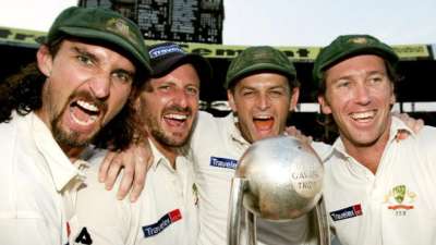 The Australian cricket team toured India from 6 October 2004 to 5 November 2004 for a four-Test series. The series featured matches played at Bangalore, Chennai, Nagpur and Mumbai. Australia won the series 2&ndash;1.