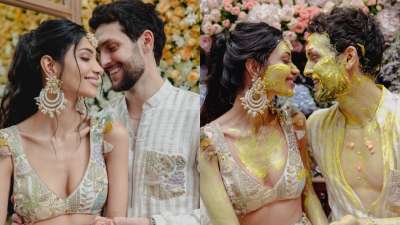 Alanna and Ivor's pre-wedding festivities kicked off with a vibrant Haldi brunch celebration at Panday House.