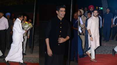 Many AAP ministers and Bollywood celebrities arrived for Parineeti Chopra and Raghav Chadha's engagement.
